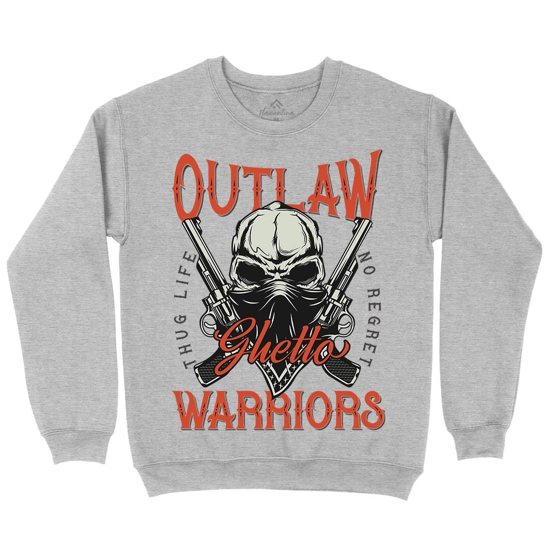 Outlaw Warriors Kids Crew Neck Sweatshirt Retro D959