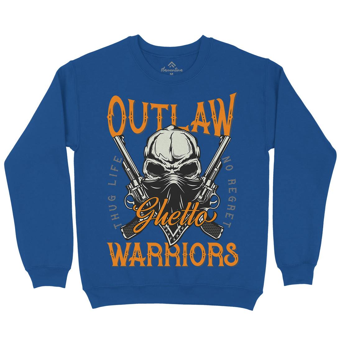 Outlaw Warriors Kids Crew Neck Sweatshirt Retro D959