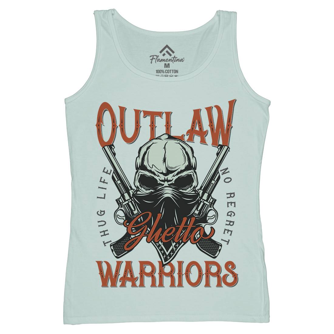 Outlaw Warriors Womens Organic Tank Top Vest Retro D959