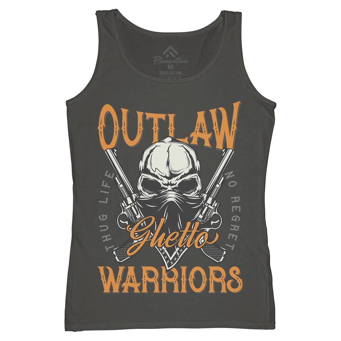 Outlaw Warriors Womens Organic Tank Top Vest Retro D959