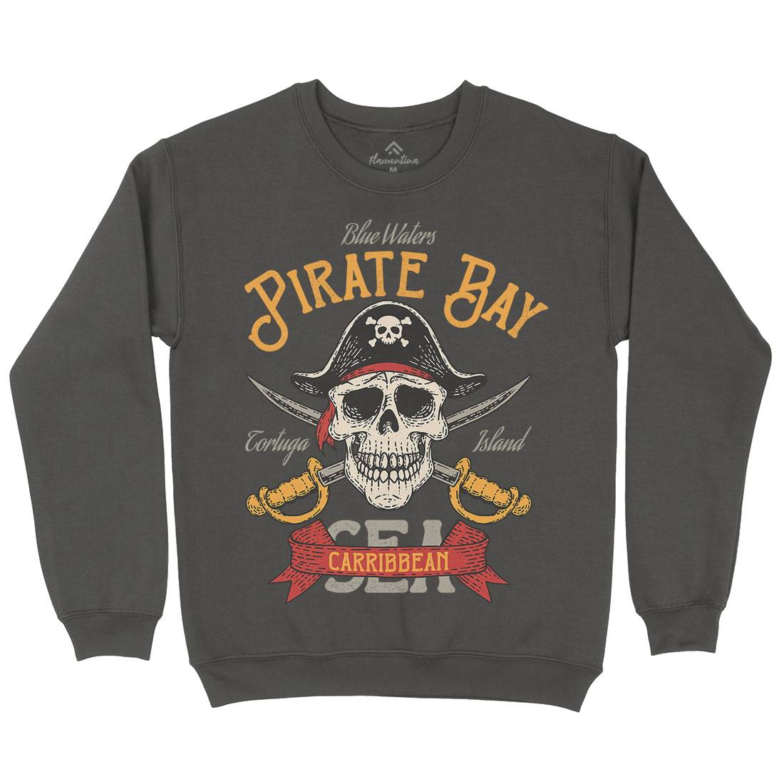 Pirate Bay Kids Crew Neck Sweatshirt Navy D960