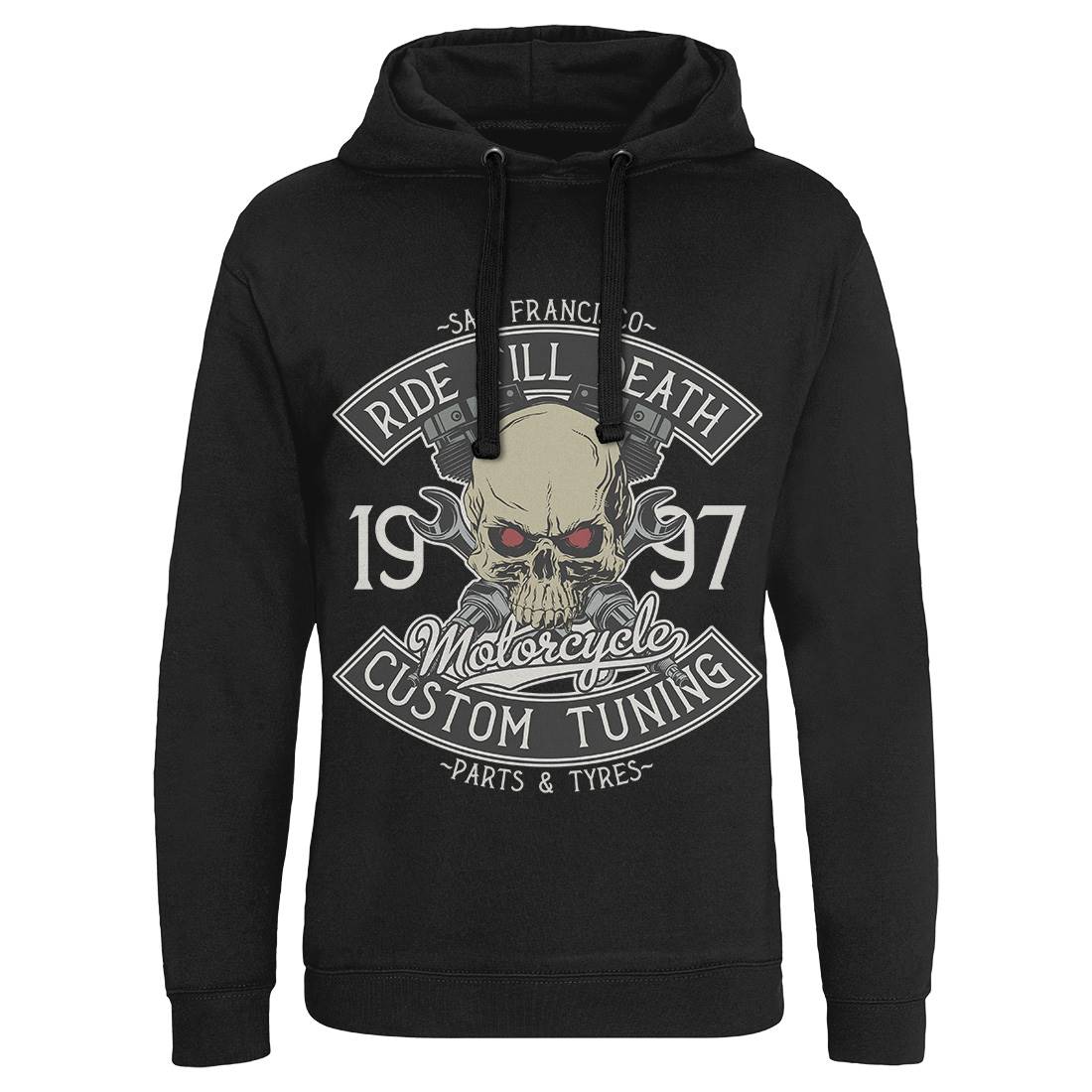 Ride Till Death Mens Hoodie Without Pocket Motorcycles D963