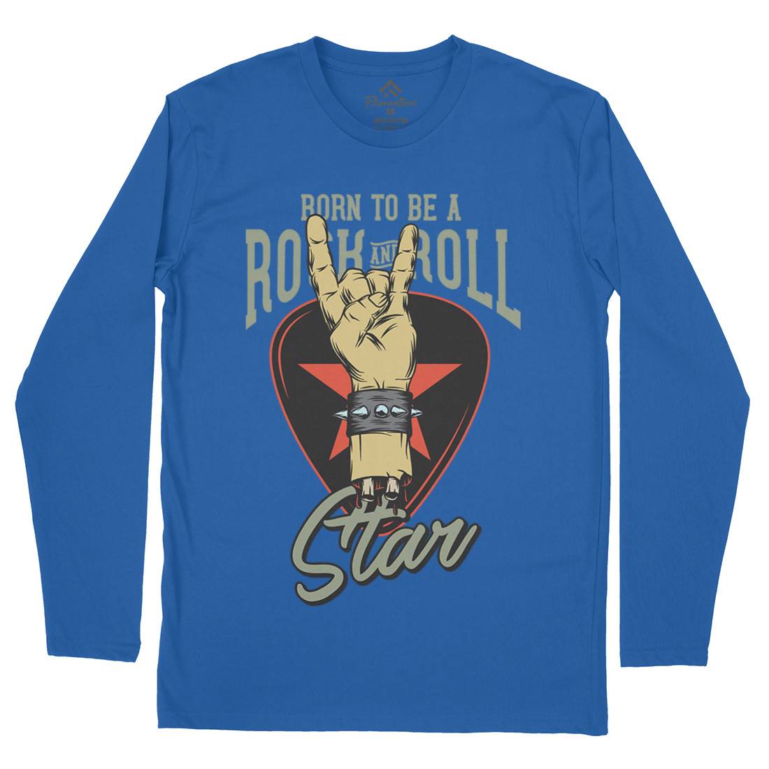 Rock And Roll Star Mens Long Sleeve T-Shirt Music D965
