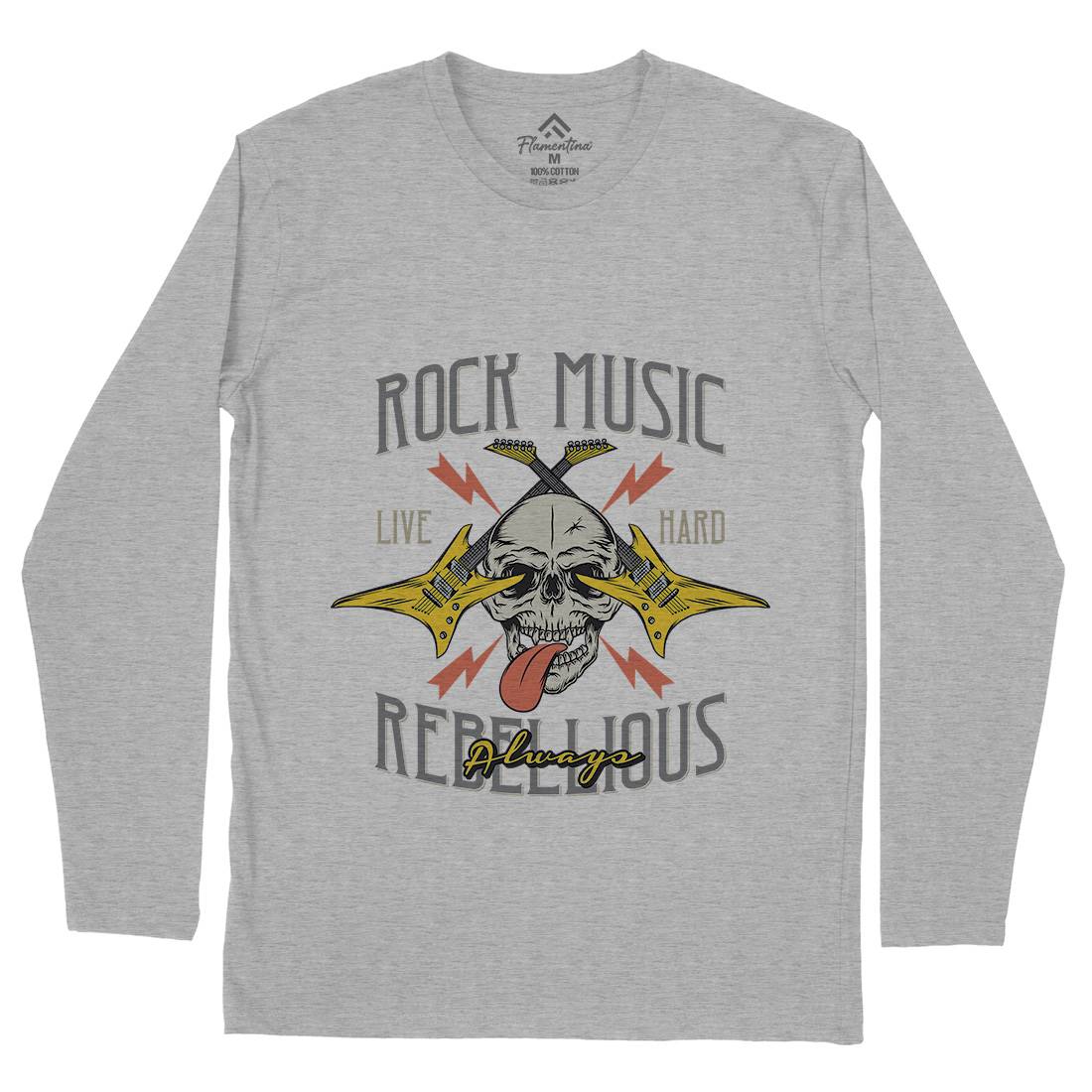 Rock Mens Long Sleeve T-Shirt Music D966