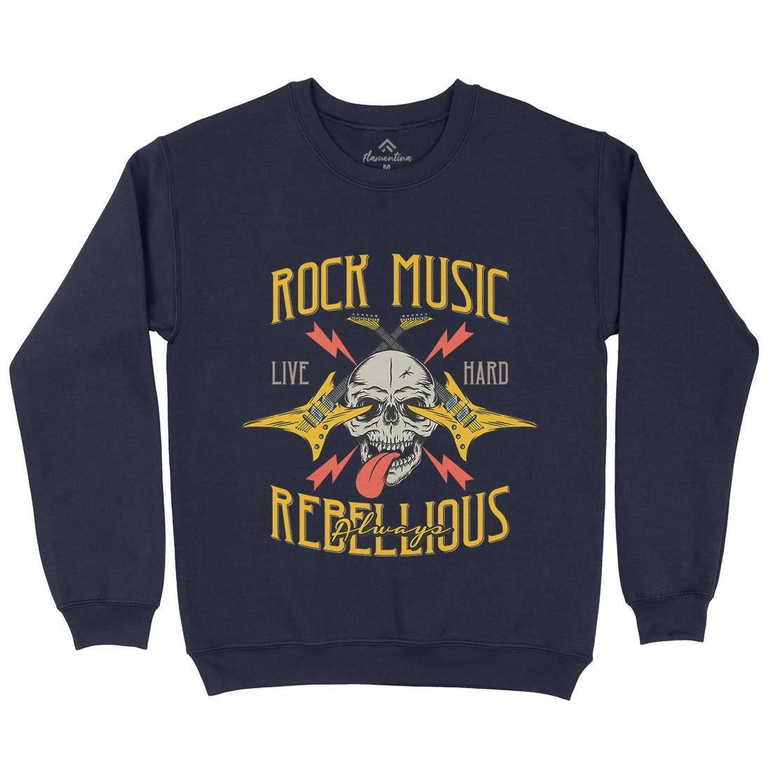 Rock Kids Crew Neck Sweatshirt Music D966