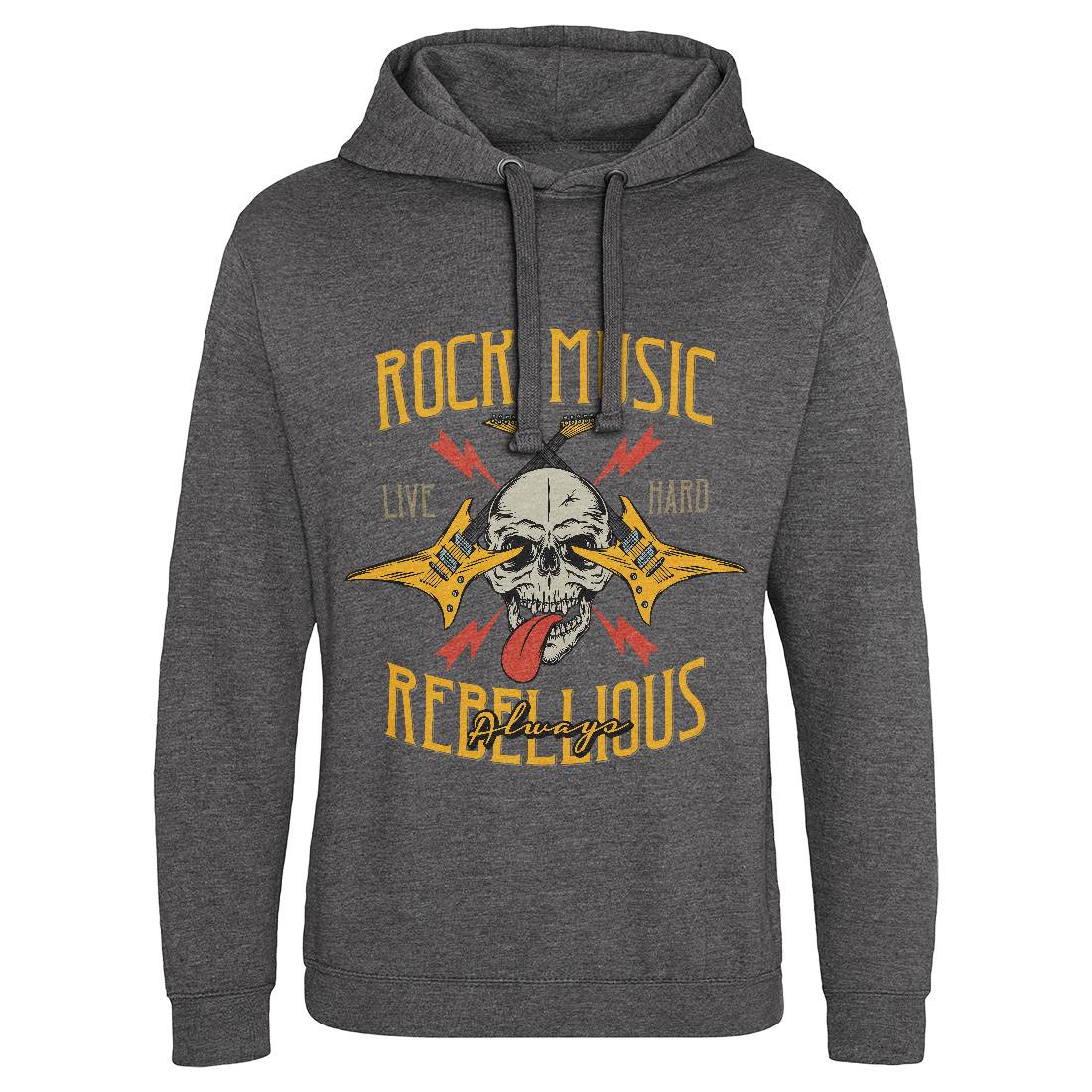 Rock Mens Hoodie Without Pocket Music D966