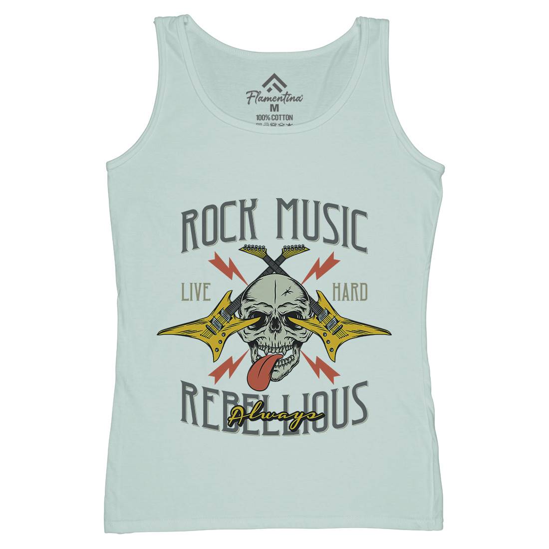 Rock Womens Organic Tank Top Vest Music D966