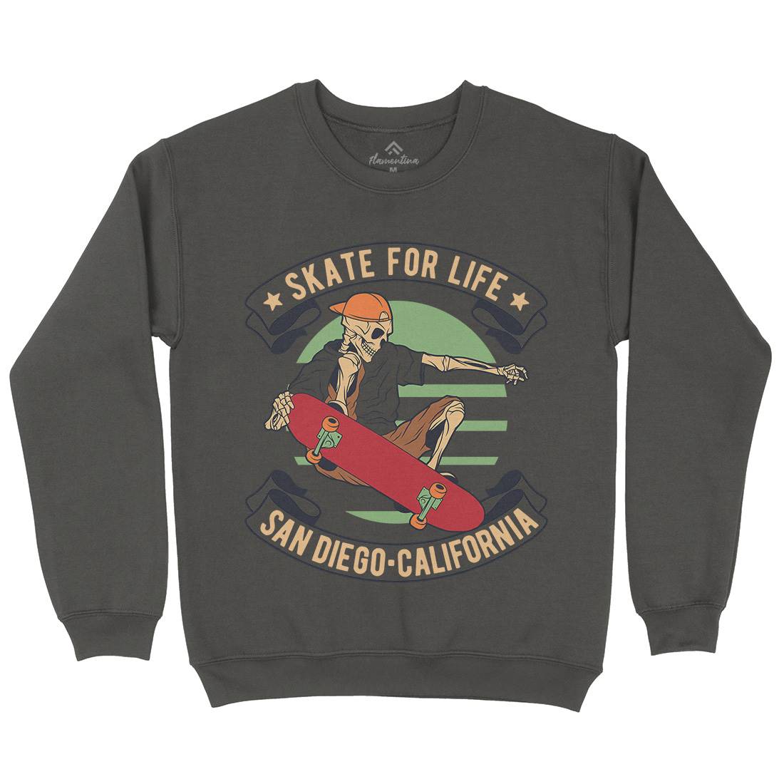 For Life Kids Crew Neck Sweatshirt Skate D970