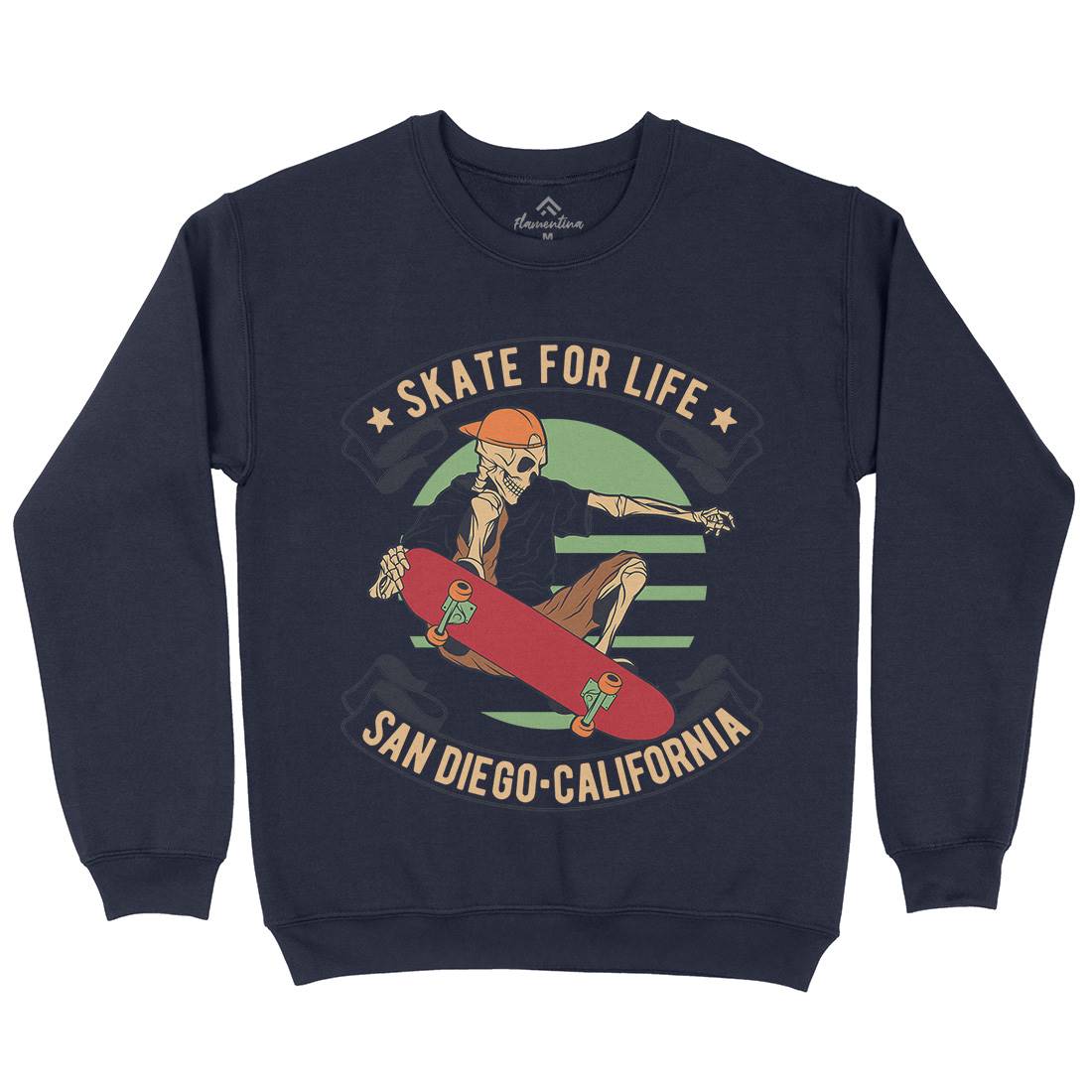 For Life Kids Crew Neck Sweatshirt Skate D970