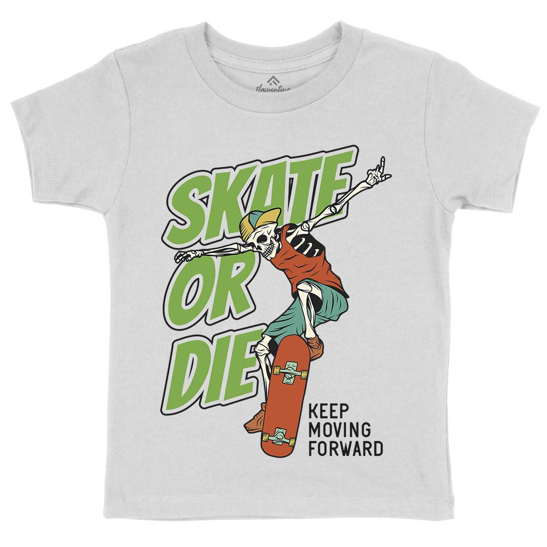 Or Die Kids Crew Neck T-Shirt Skate D971