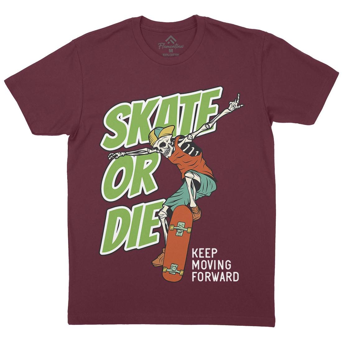 Or Die Mens Organic Crew Neck T-Shirt Skate D971