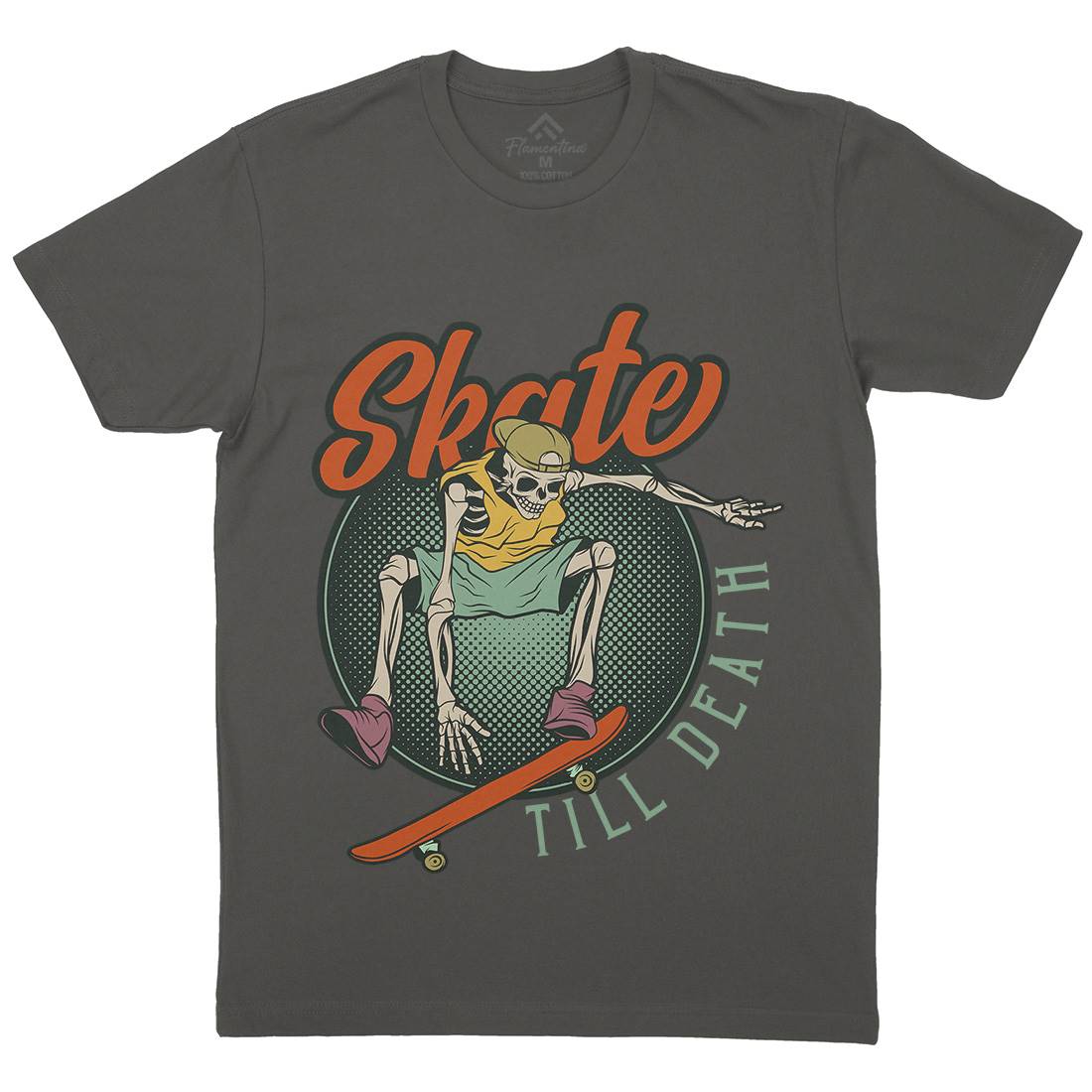 Till Death Mens Crew Neck T-Shirt Skate D972