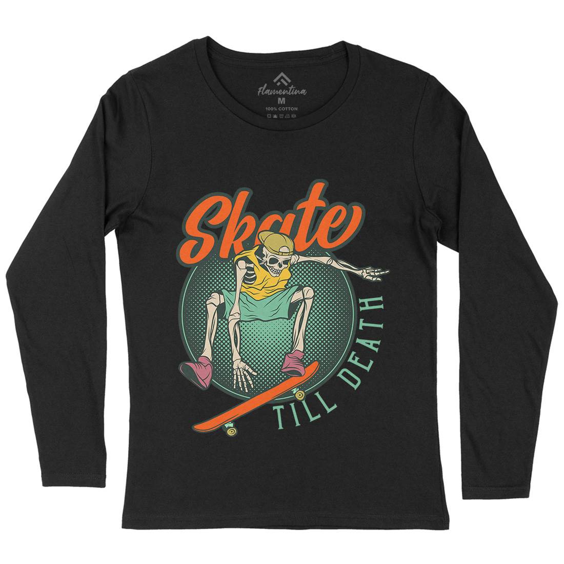 Till Death Womens Long Sleeve T-Shirt Skate D972