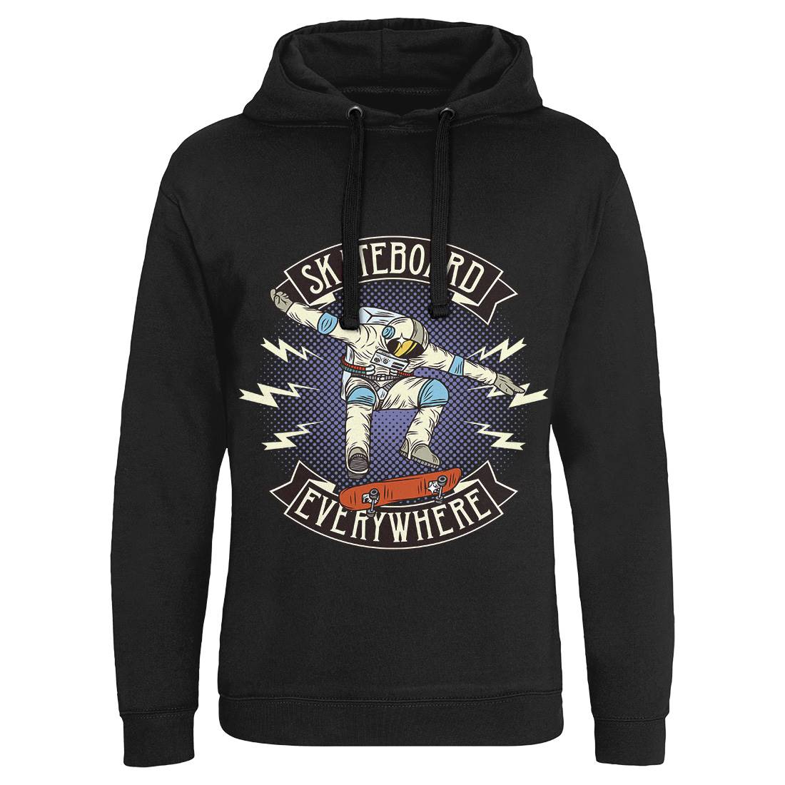 Skateboard Everywhere Mens Hoodie Without Pocket Skate D973