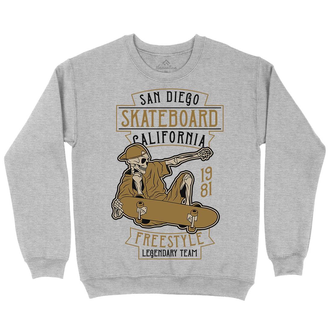 Skateboard Freestyle Kids Crew Neck Sweatshirt Skate D974