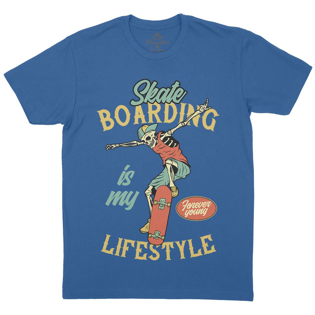 Skateboarding Lifestyle Mens Crew Neck T-Shirt Skate D976