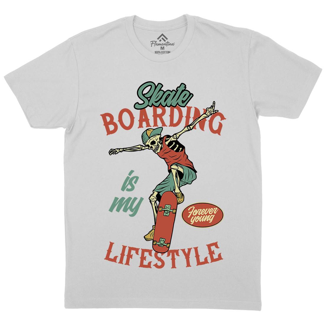 Skateboarding Lifestyle Mens Crew Neck T-Shirt Skate D976