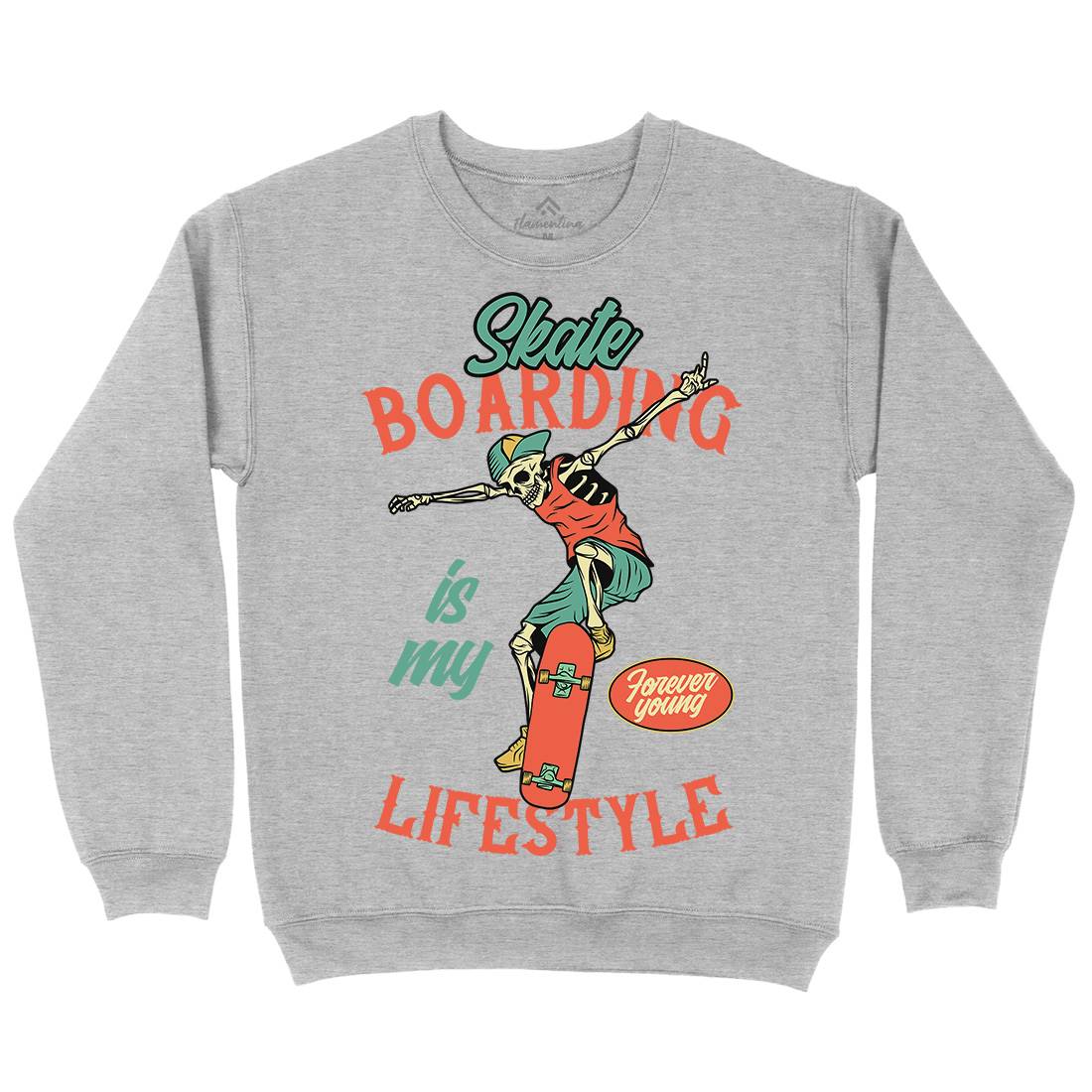 Skateboarding Lifestyle Mens Crew Neck Sweatshirt Skate D976