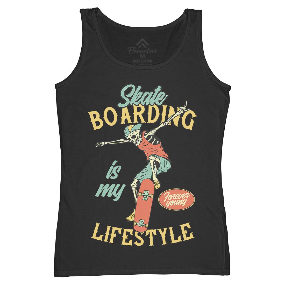 Skateboarding Lifestyle Womens Organic Tank Top Vest Skate D976