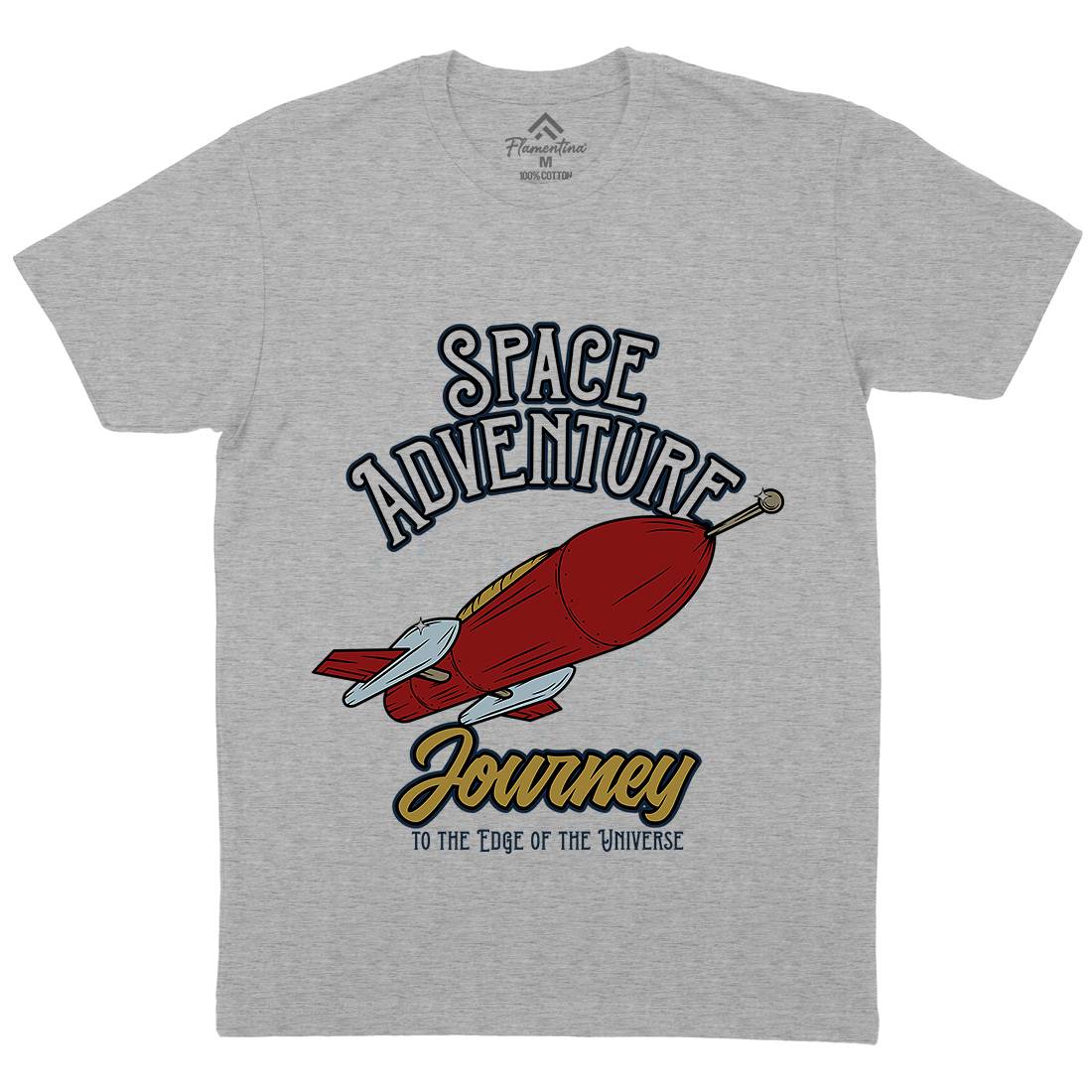 Adventure Mens Crew Neck T-Shirt Space D978