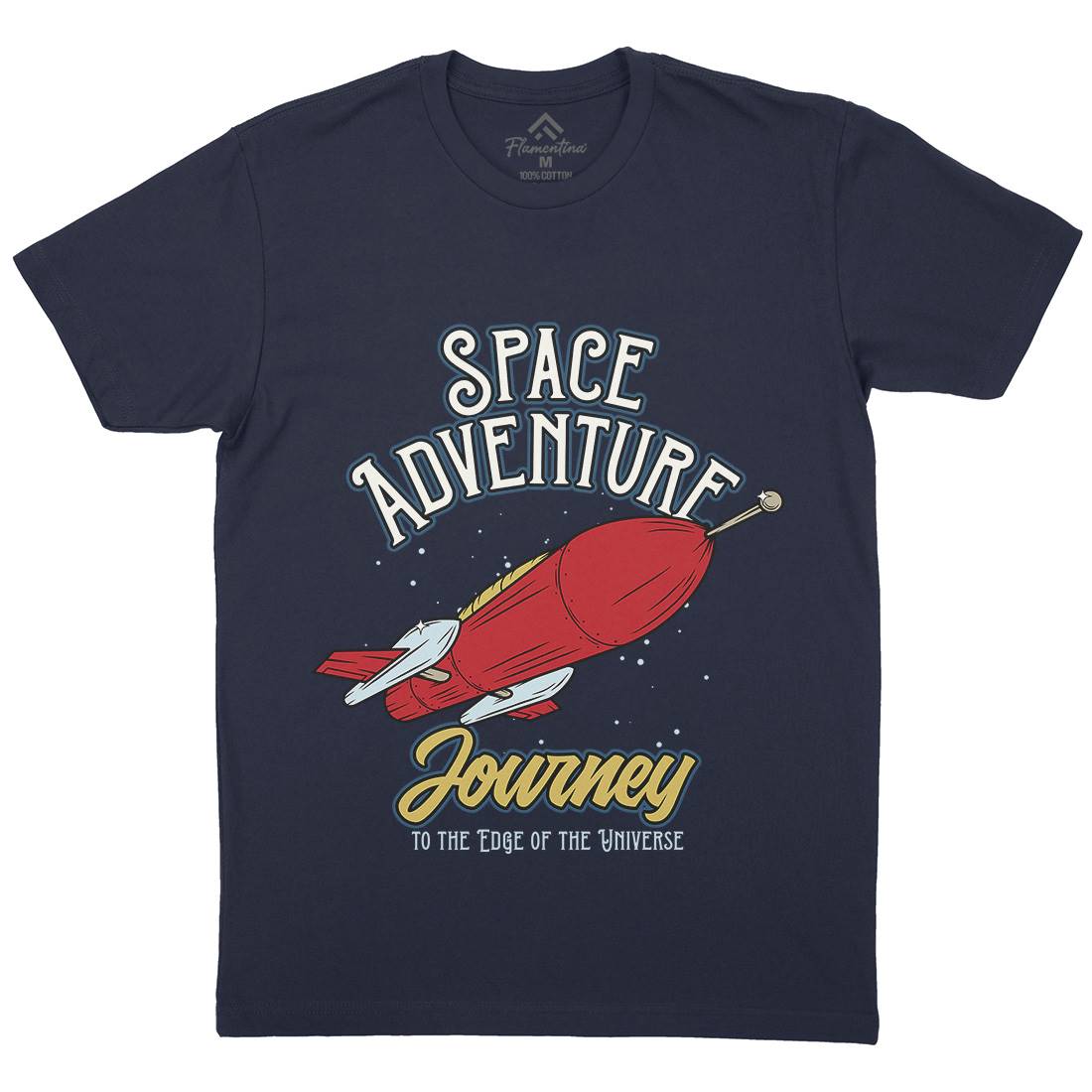 Adventure Mens Crew Neck T-Shirt Space D978