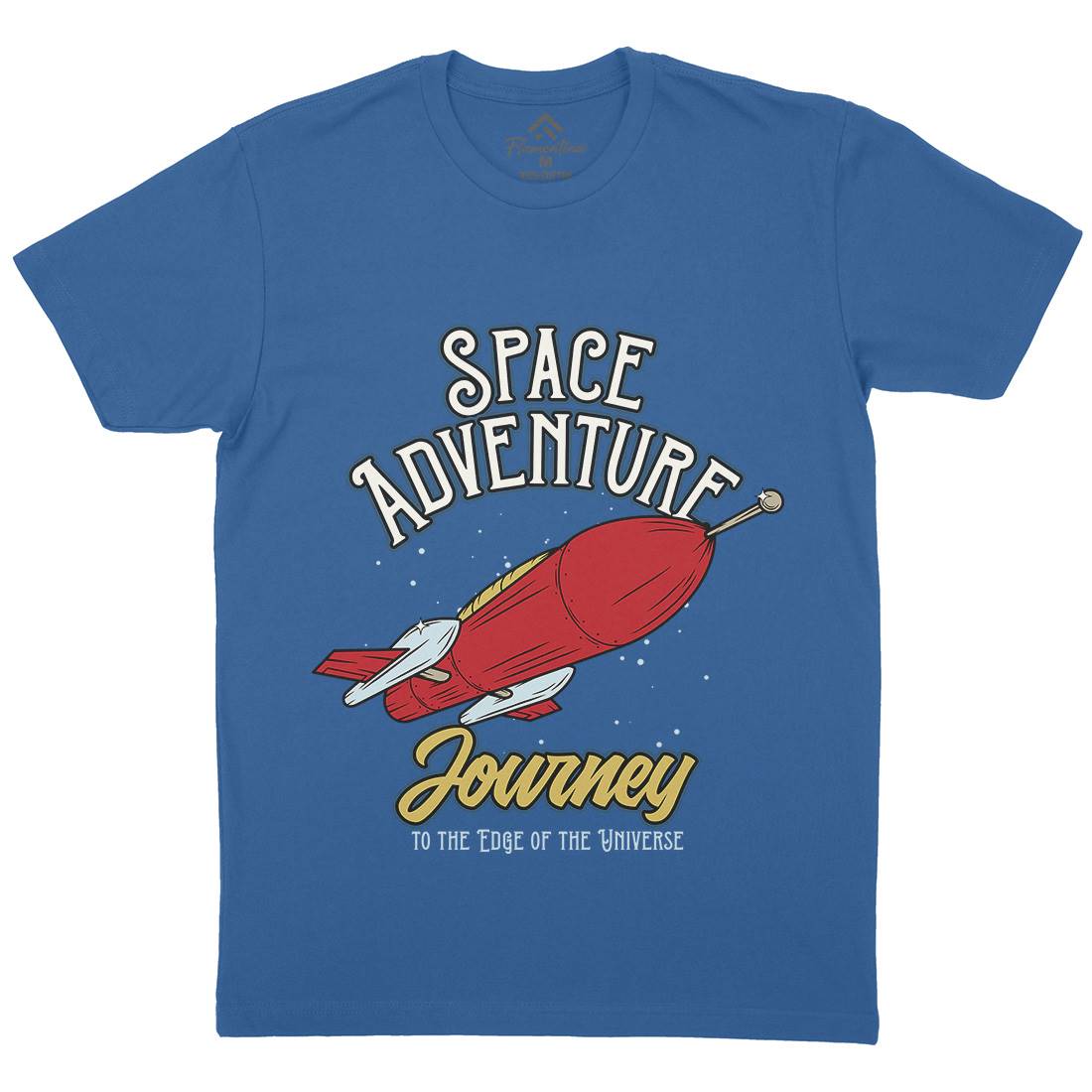 Adventure Mens Organic Crew Neck T-Shirt Space D978