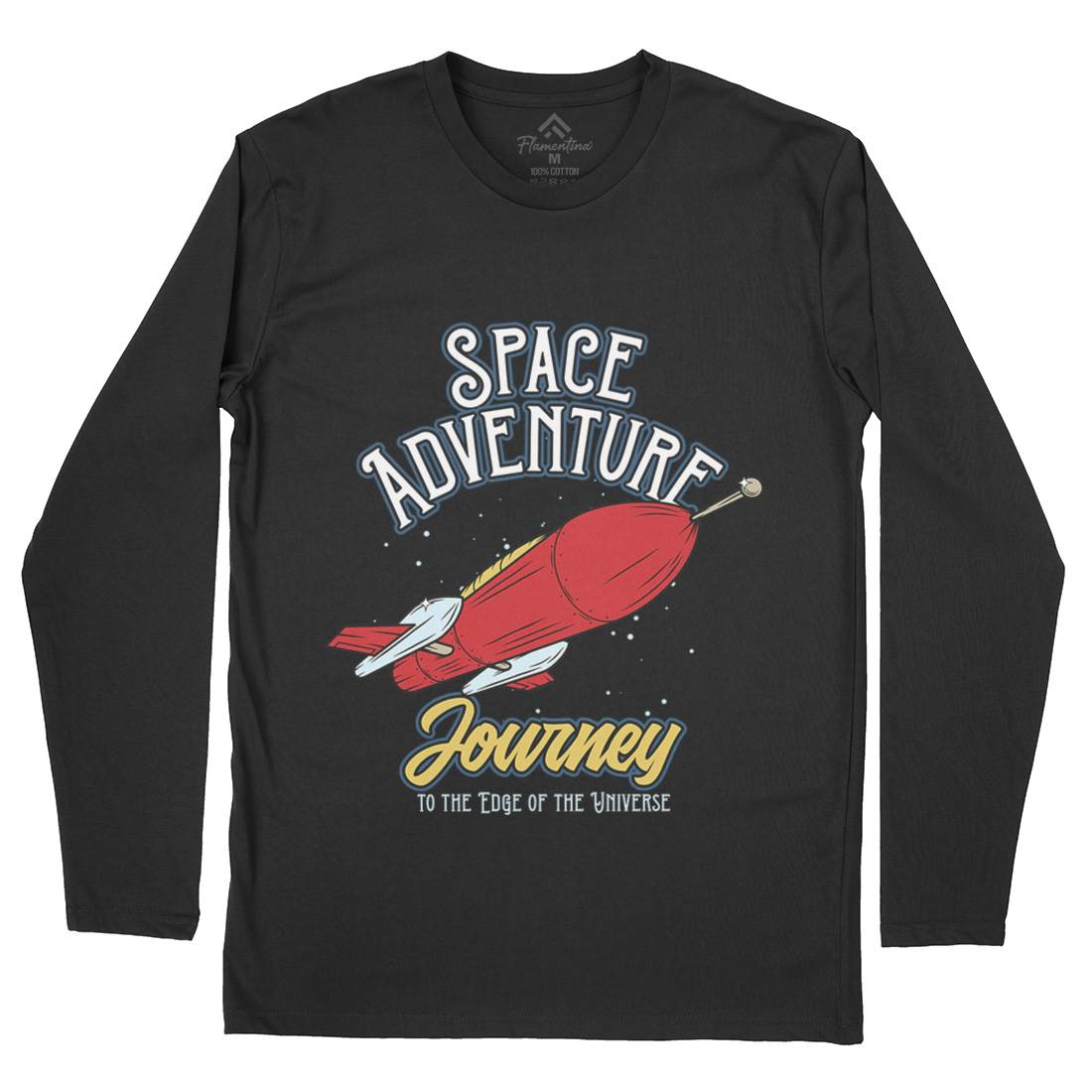 Adventure Mens Long Sleeve T-Shirt Space D978