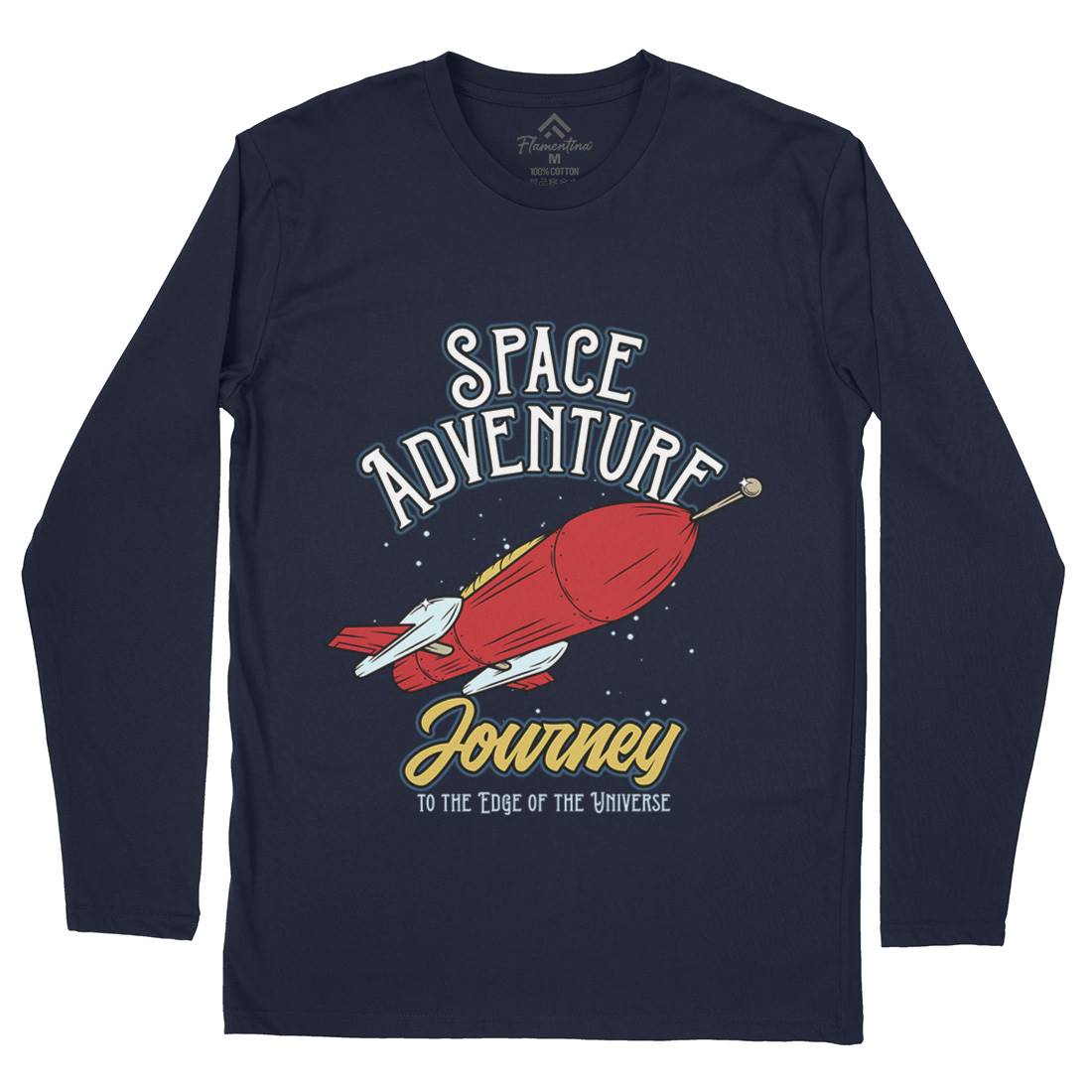 Adventure Mens Long Sleeve T-Shirt Space D978