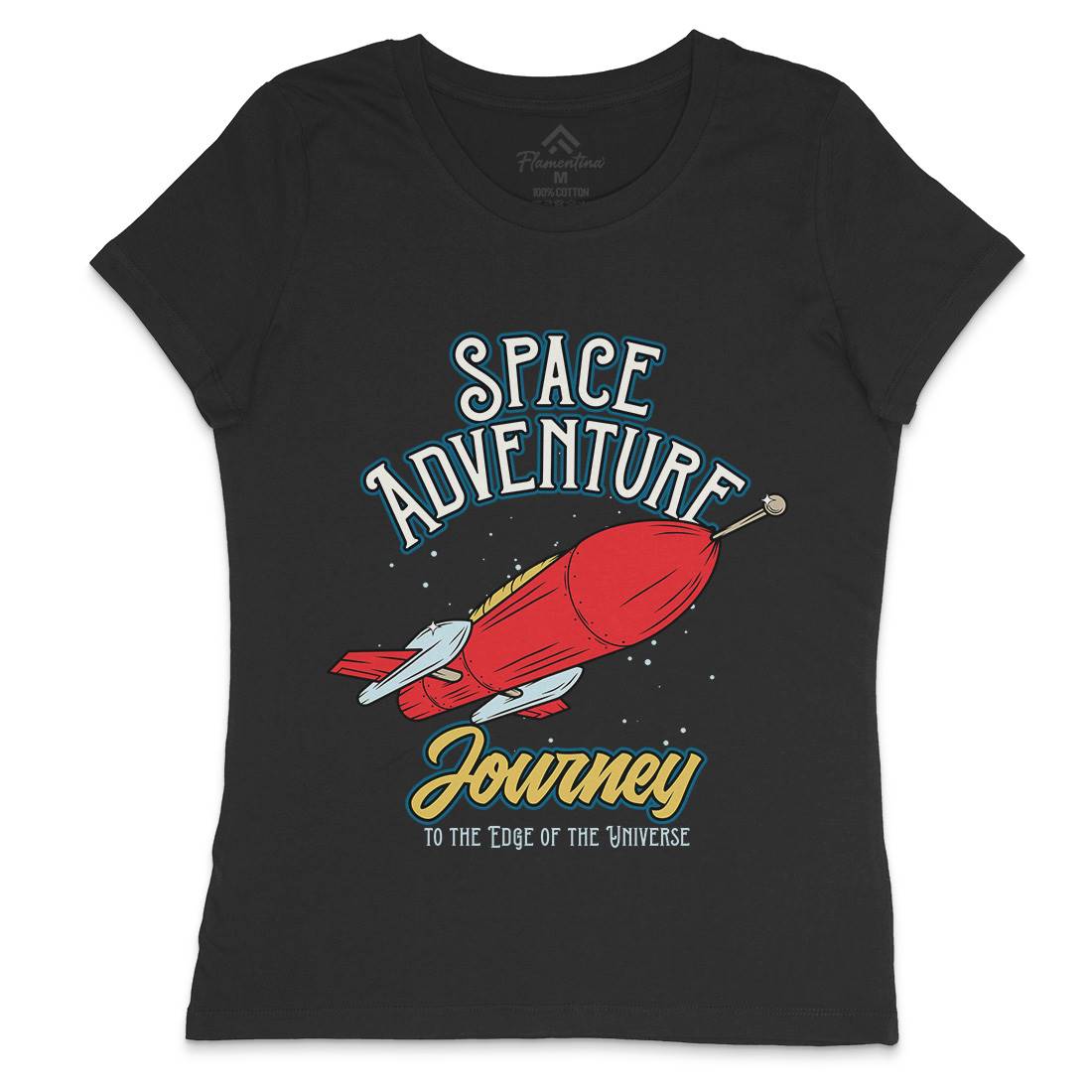 Adventure Womens Crew Neck T-Shirt Space D978