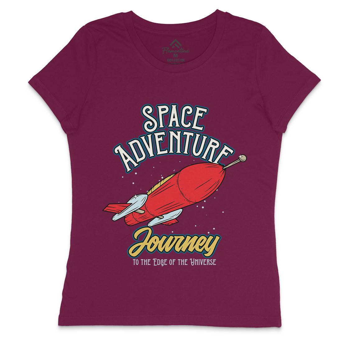 Adventure Womens Crew Neck T-Shirt Space D978