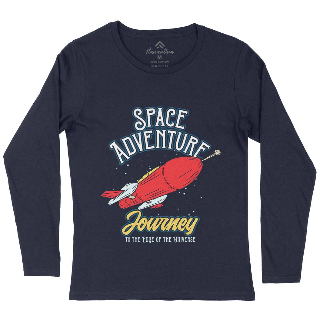 Adventure Womens Long Sleeve T-Shirt Space D978