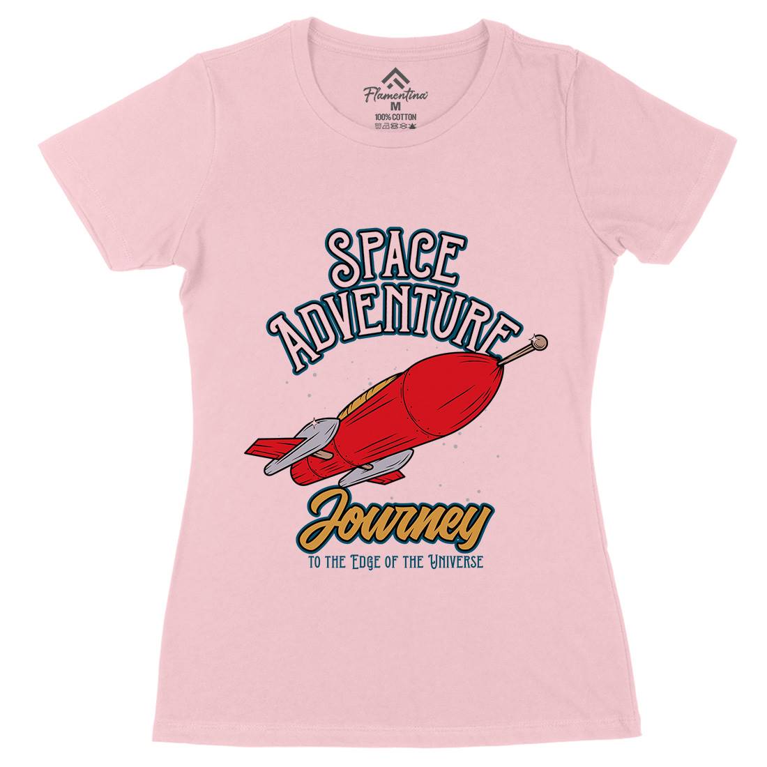 Adventure Womens Organic Crew Neck T-Shirt Space D978