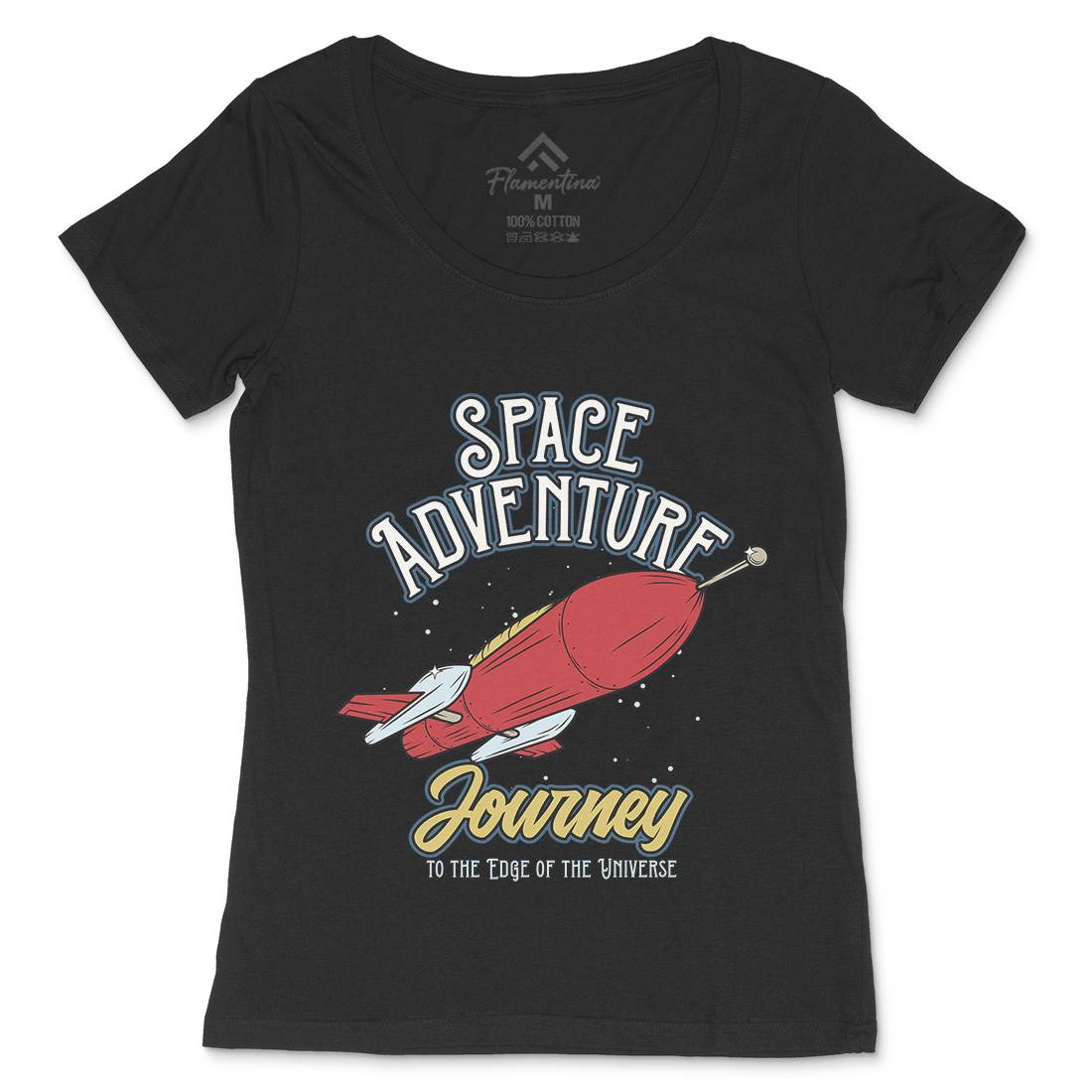 Adventure Womens Scoop Neck T-Shirt Space D978