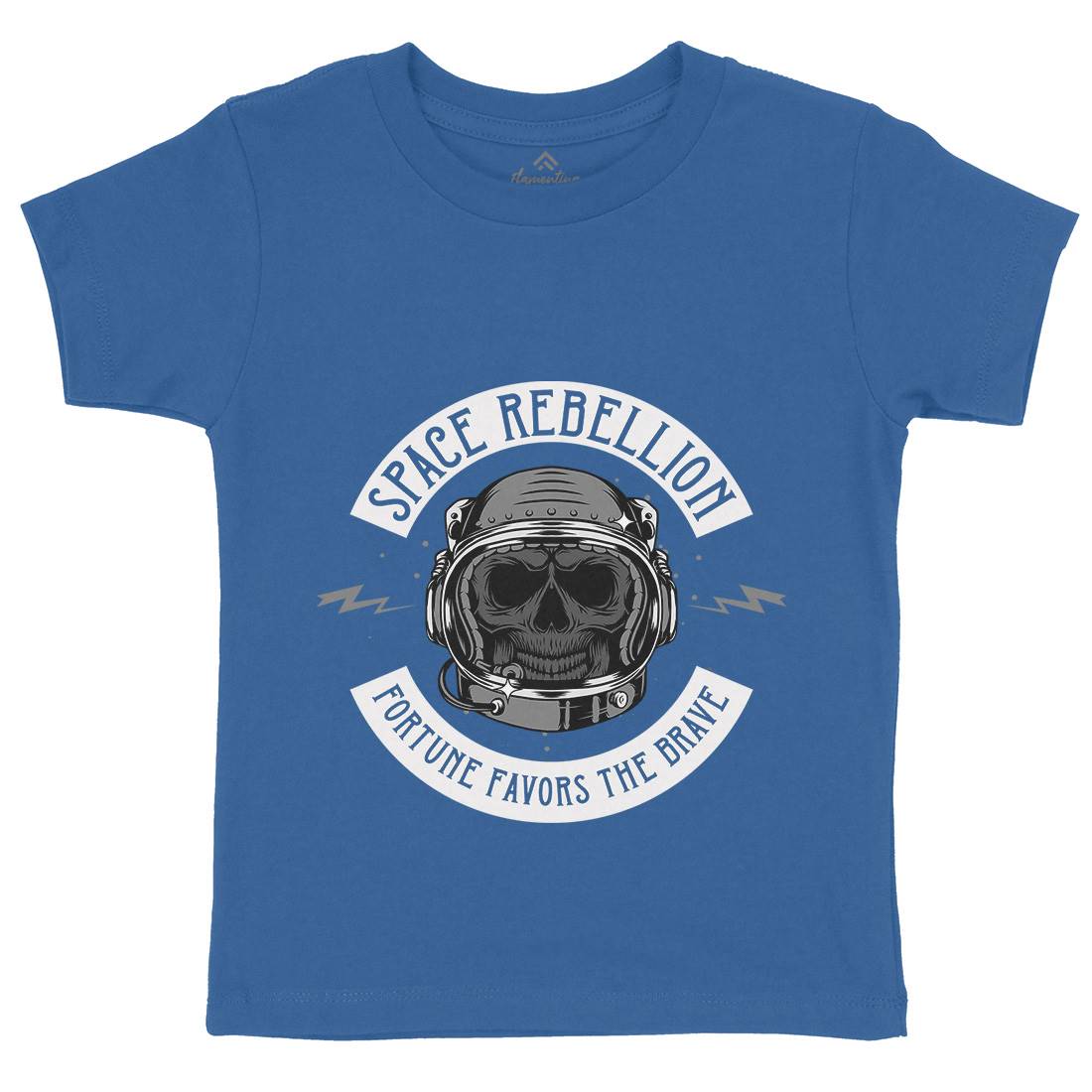 Rebellion Kids Crew Neck T-Shirt Space D981