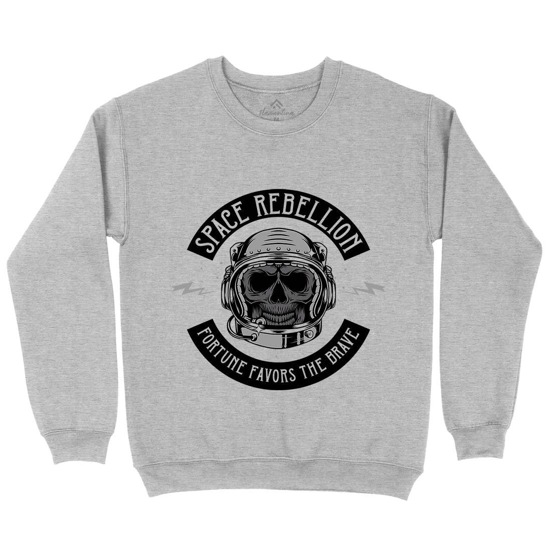 Rebellion Mens Crew Neck Sweatshirt Space D981