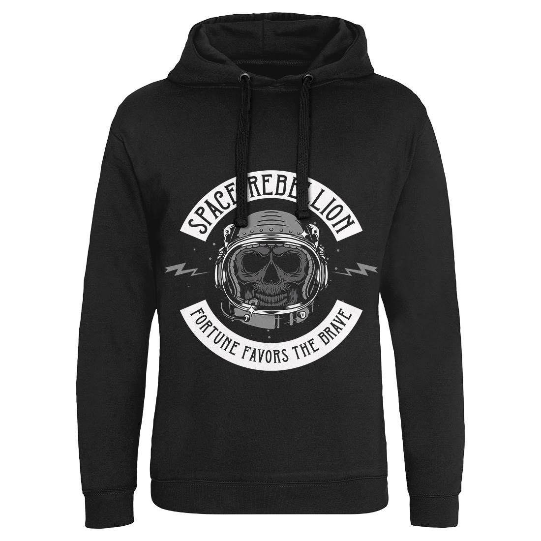 Rebellion Mens Hoodie Without Pocket Space D981