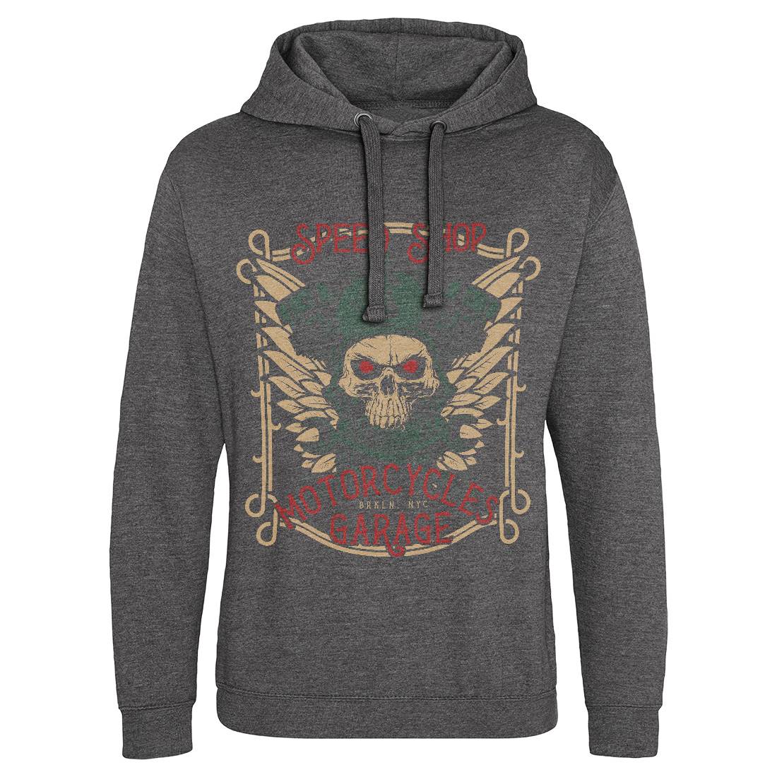 Speed Shop Mens Hoodie Without Pocket Motorcycles D982