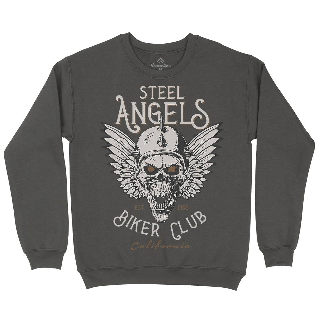 Steel Angels Kids Crew Neck Sweatshirt Motorcycles D984