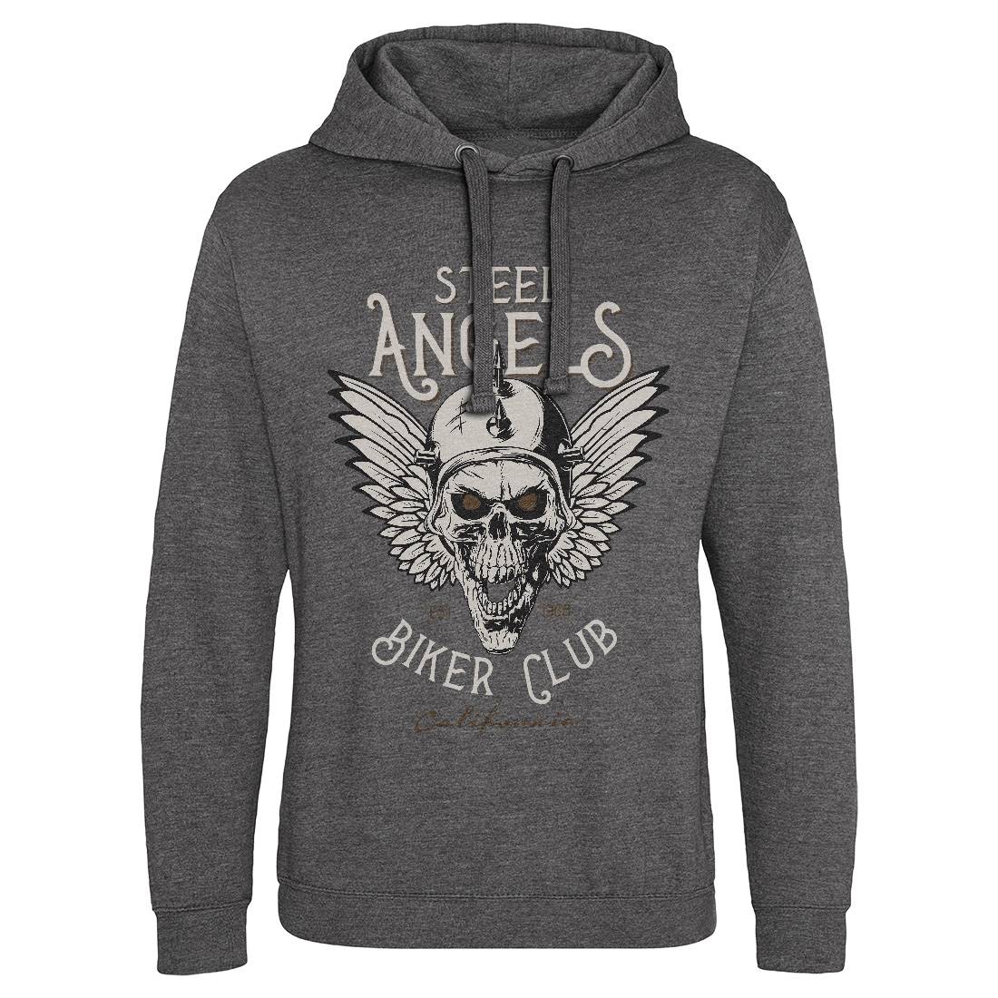 Steel Angels Mens Hoodie Without Pocket Motorcycles D984