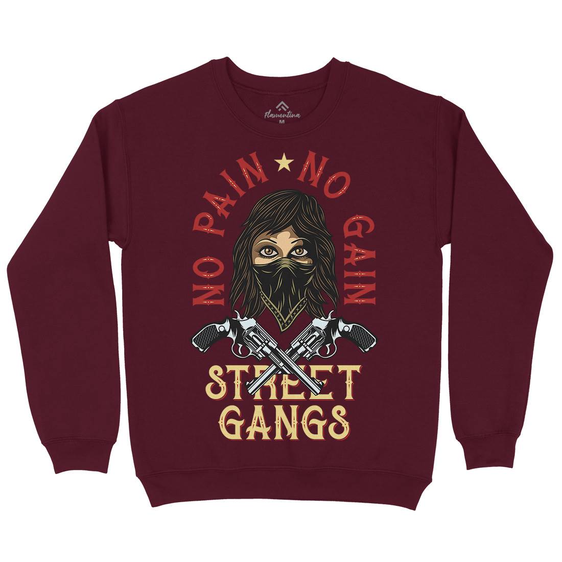 Street Gangs Mens Crew Neck Sweatshirt Retro D986