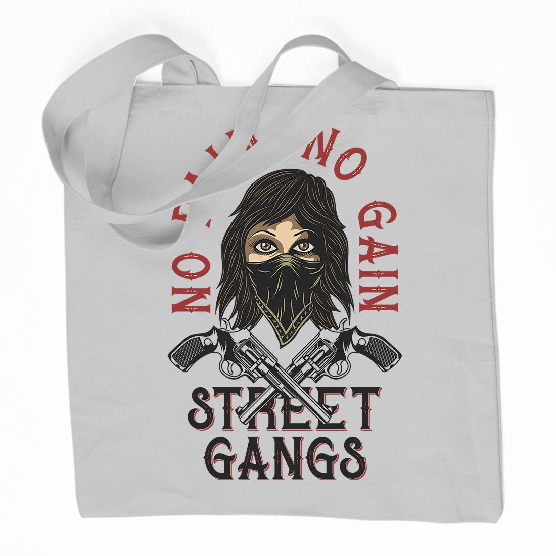 Street Gangs Organic Premium Cotton Tote Bag Retro D986