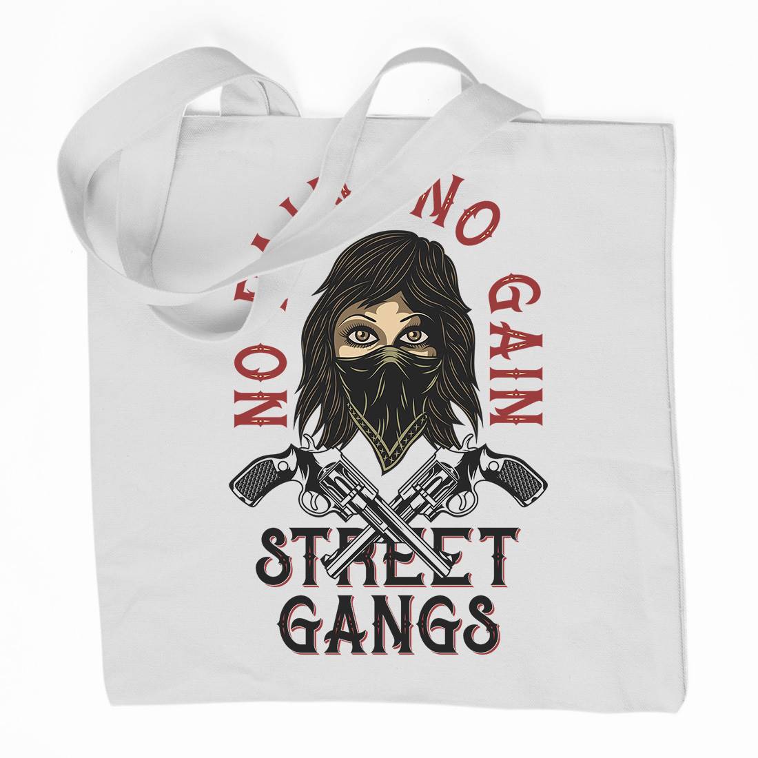 Street Gangs Organic Premium Cotton Tote Bag Retro D986