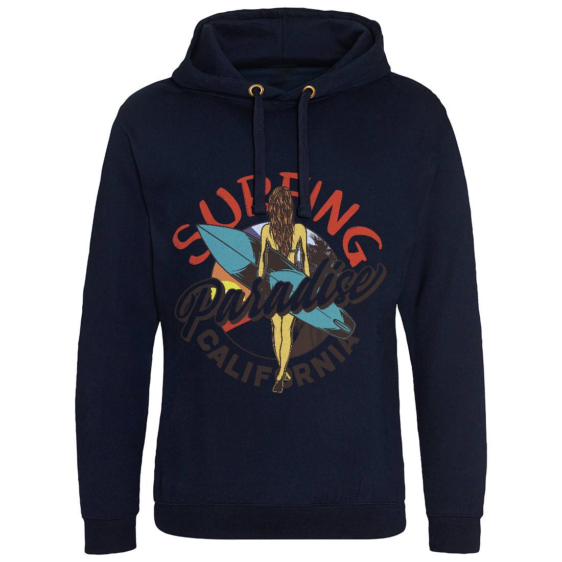 Surfing Paradise Mens Hoodie Without Pocket Surf D989