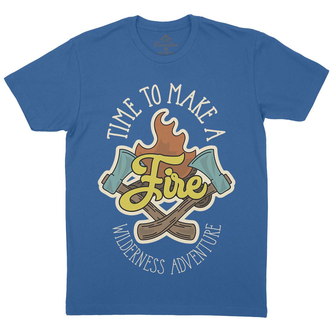 Time To Make Fire Mens Crew Neck T-Shirt Nature D992