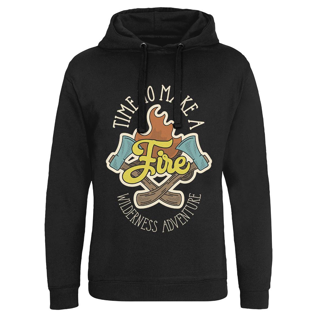 Time To Make Fire Mens Hoodie Without Pocket Nature D992