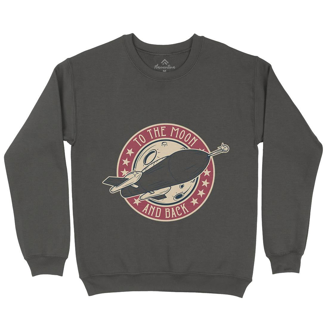 To The Moon Mens Crew Neck Sweatshirt Space D993