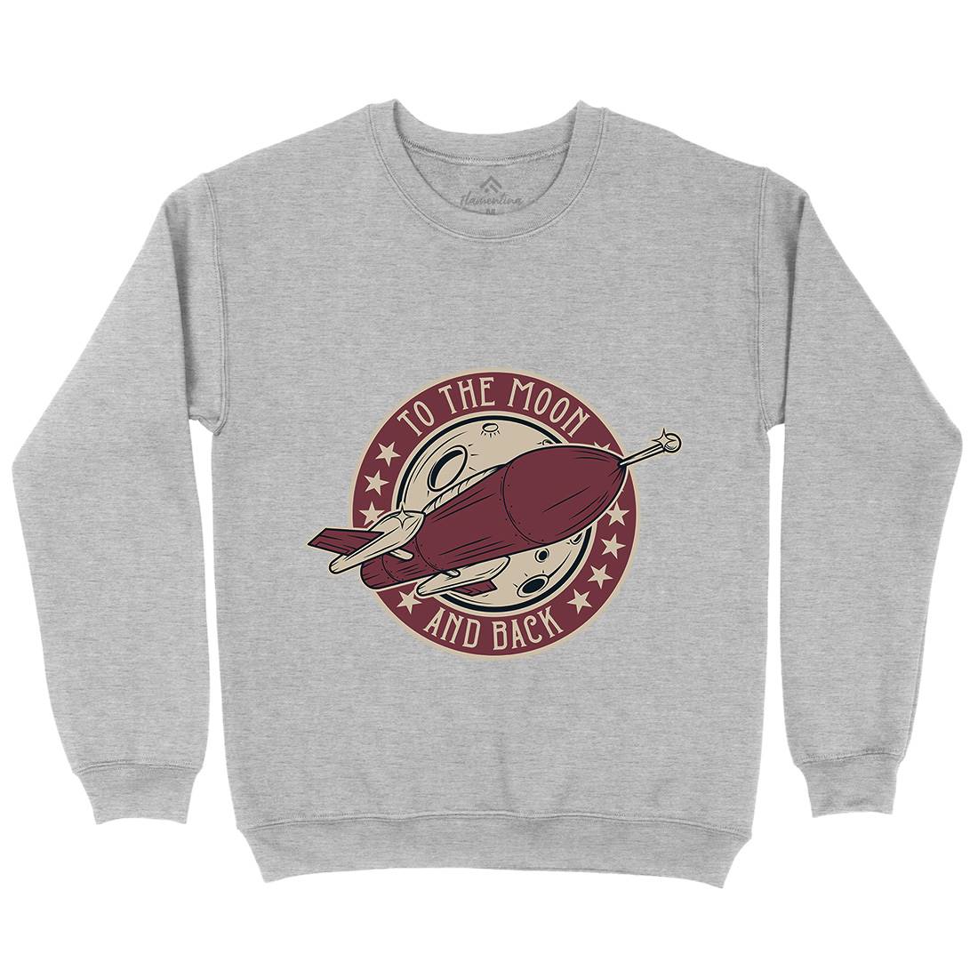 To The Moon Mens Crew Neck Sweatshirt Space D993