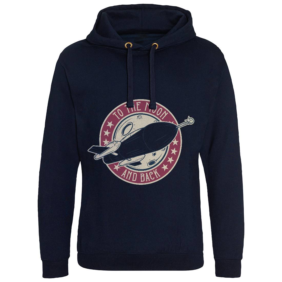 To The Moon Mens Hoodie Without Pocket Space D993