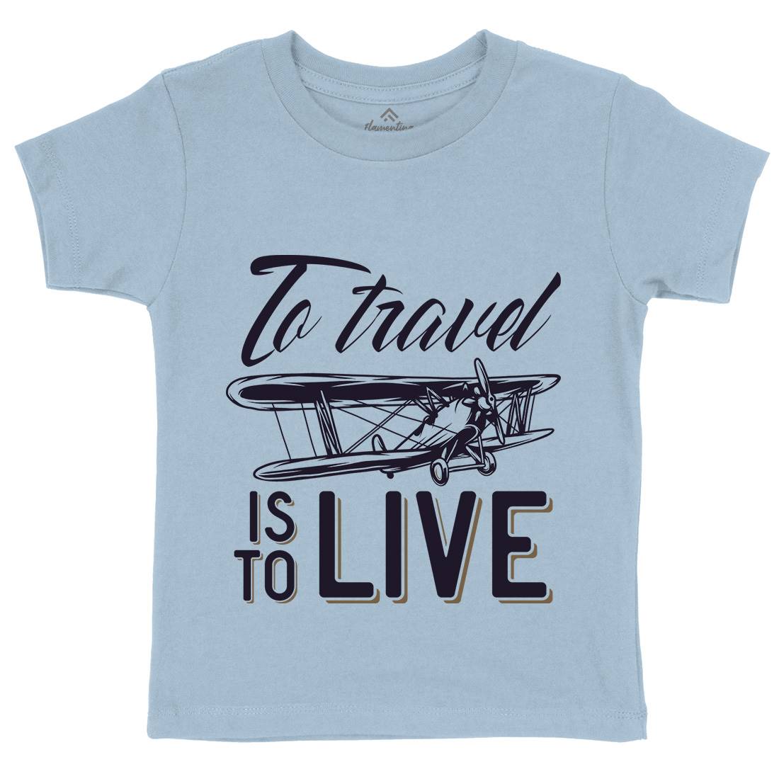 Travel Live Kids Crew Neck T-Shirt Vehicles D994