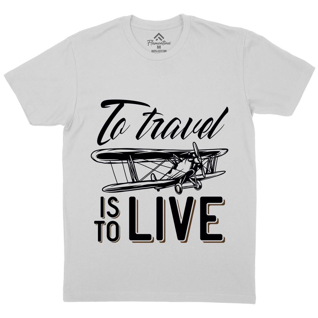 Travel Live Mens Crew Neck T-Shirt Vehicles D994